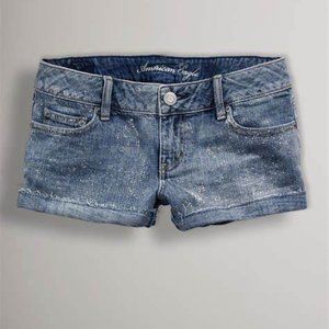 Like New - Low Rise AE Sparkle Shortie, Size 4